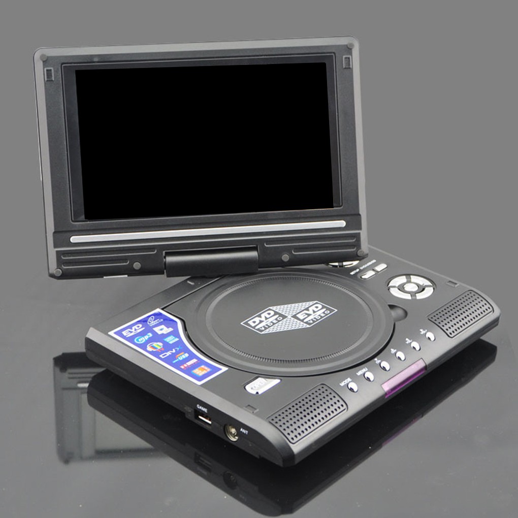 Portable DVD Player 270 Degree Rotation Screen HD Video Player Travel