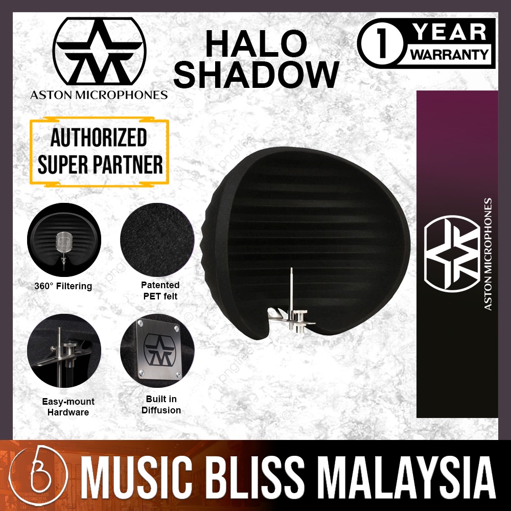 Aston Microphones Halo Shadow Portable Microphone Reflection Filter - Limited Edition Black