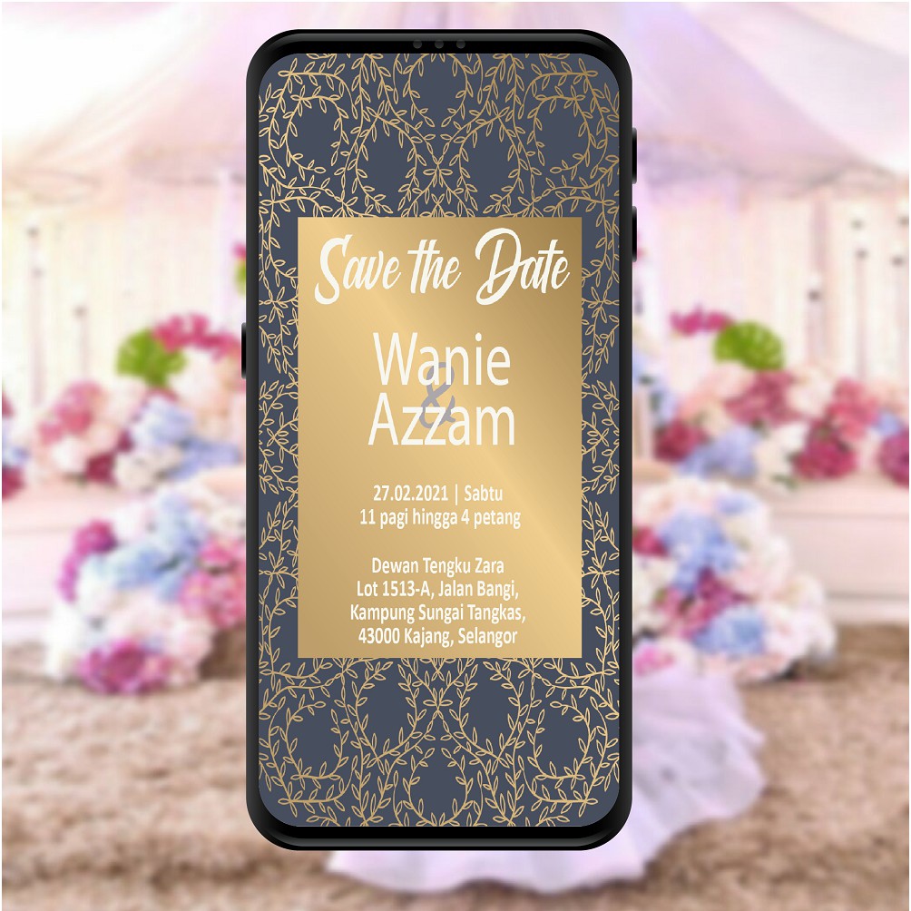 KAD KAHWIN DIGITAL E-CARD WEDDING CARD SOFTCOPY DESIGN CUSTOM CARD ...