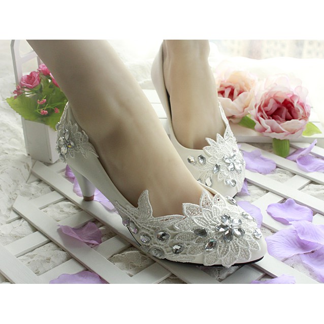  KASUT  KAWIN PUTIH WEDDING SHOES FOR BRIDE BRIDAL KASUT  