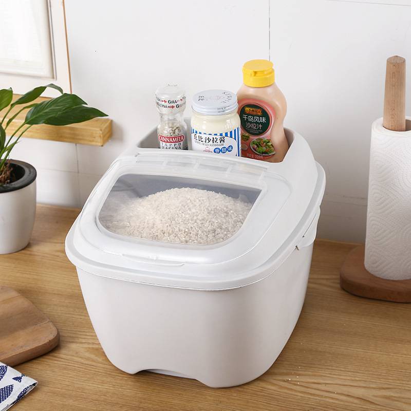Rice Storage Box 10kg Antimoisture Kitchen Food Organzier Aston