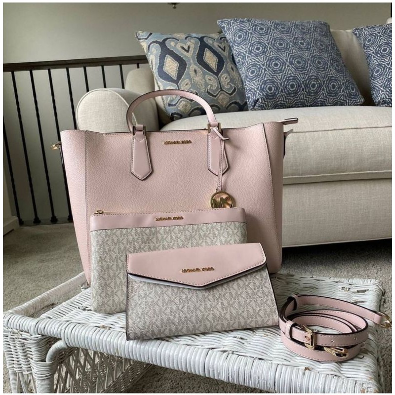 Michael Kors Kimberly large 3 in 1 tote (luggage multi) | Shopee Malaysia