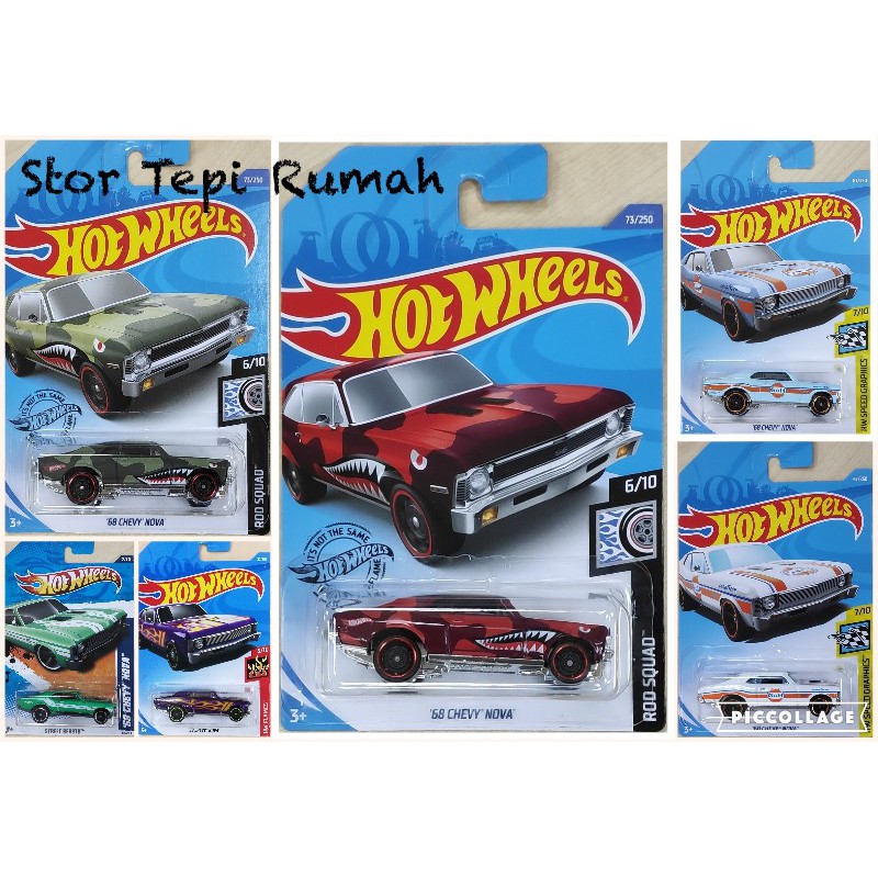 hot wheels chevy nova 68