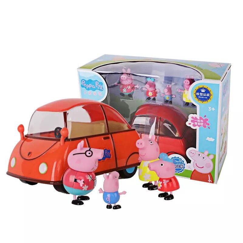 peppa pig red car toy