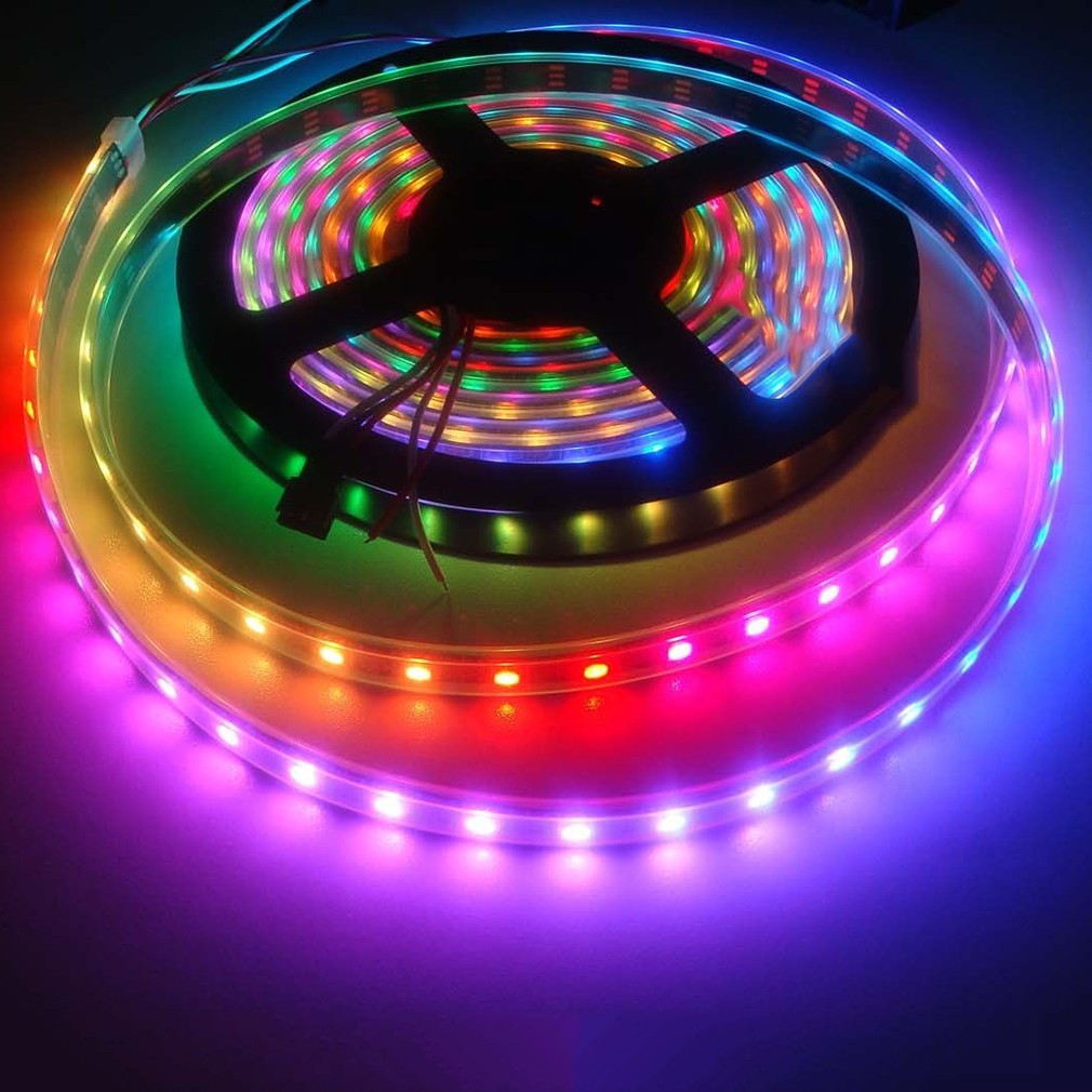 1m Ws2812 5v 30led M Rgb Dream Full Color The Neon Lights Led Strip Milky White Lamps Lighting Ceiling Fans Home Garden