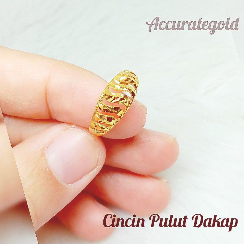 Cincin Fesyen Emas 916 Shopee Malaysia