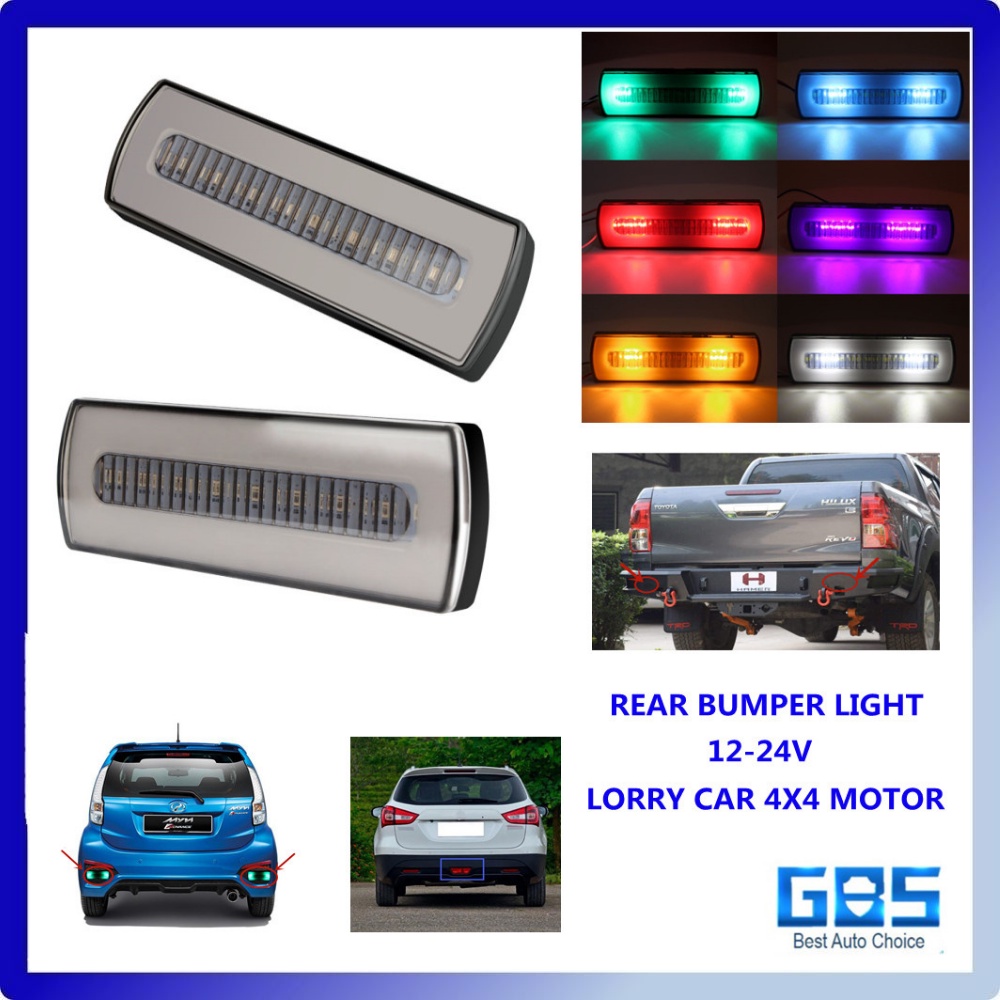 GBS CAR LED TRUCK LORI REAR BUMPER LAMP 1224V REAR BUMPER REFLECTOR