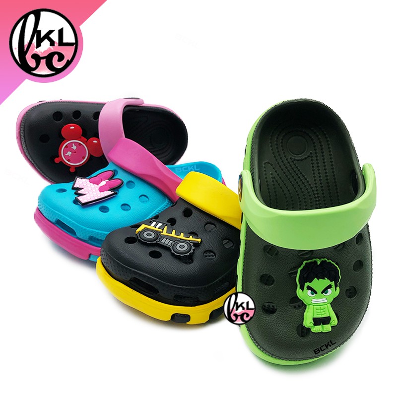 BCKL 】Baby's Hulk Dino Cartoon Crocs Shoes | Boys Truck Slippers New Super  Hero Kids Twins | Kasut Clog Raya | Shopee Malaysia