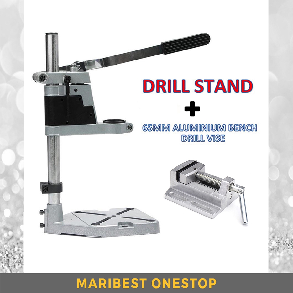 Drill Stand Tz 6102 Free 65mm Bench Drill Vise Shopee Malaysia