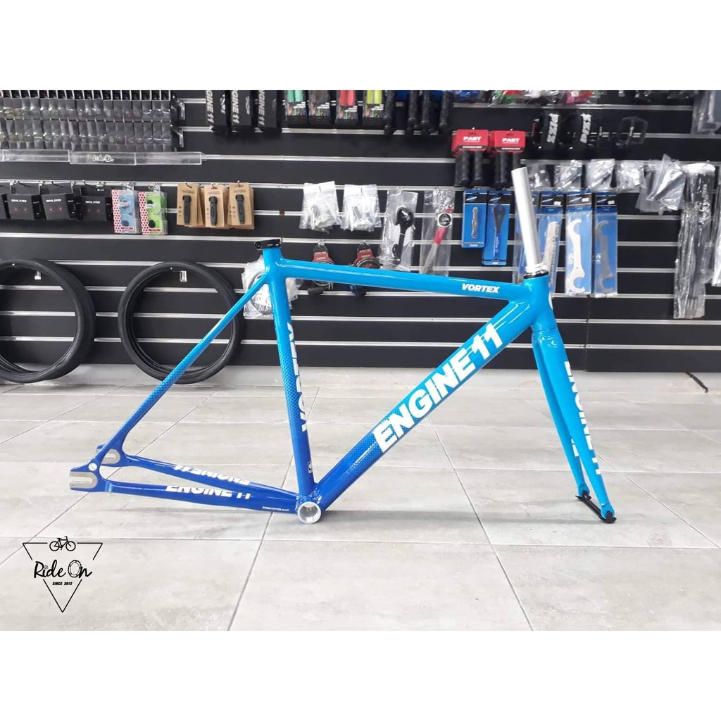 Engine11 Vortex Blue Fixed Gear Bicyle Frame Shopee Malaysia