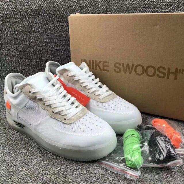 Nike Off White Air Force 1 Fashion Sneaker StreetStyle Sneaker | Shopee Malaysia