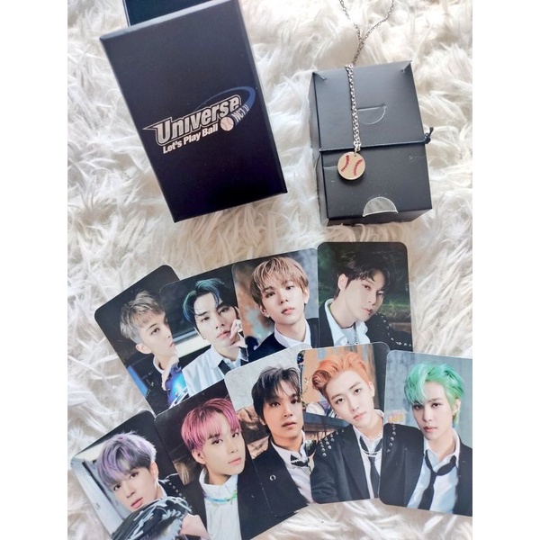 NCT U UNIVERSE PENDANT NECKLACE + OFFICIAL PHOTOCARD PC SET JENO JAEMIN