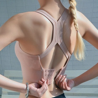 Fashion Sports Women's Shockproof Underwear Running Push up Shaping Beauty Back Yoga Vest Workout Bra Women