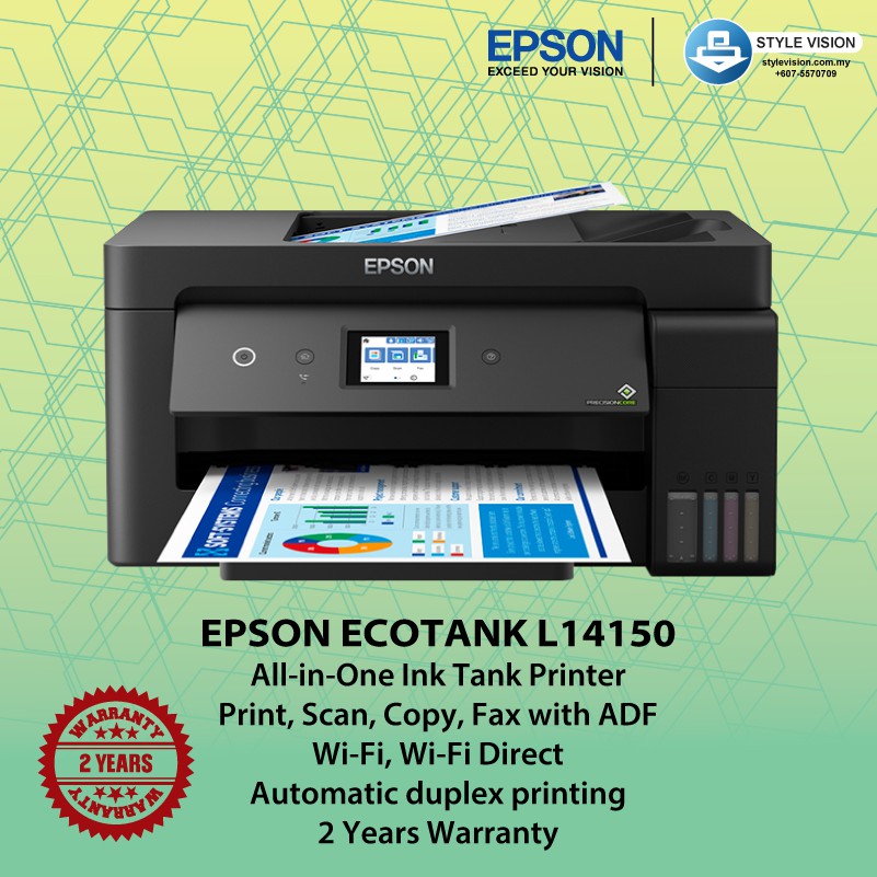 Epson EcoTank L14150 A4 + Wi-Fi Duplex Wide-Format All-in-One Ink Tank ...