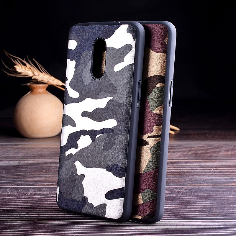 SKINMELEON Casing OnePlus 8 Pro Case Camouflage Pattern PU Leather TPU Protective Cover Phone Cases