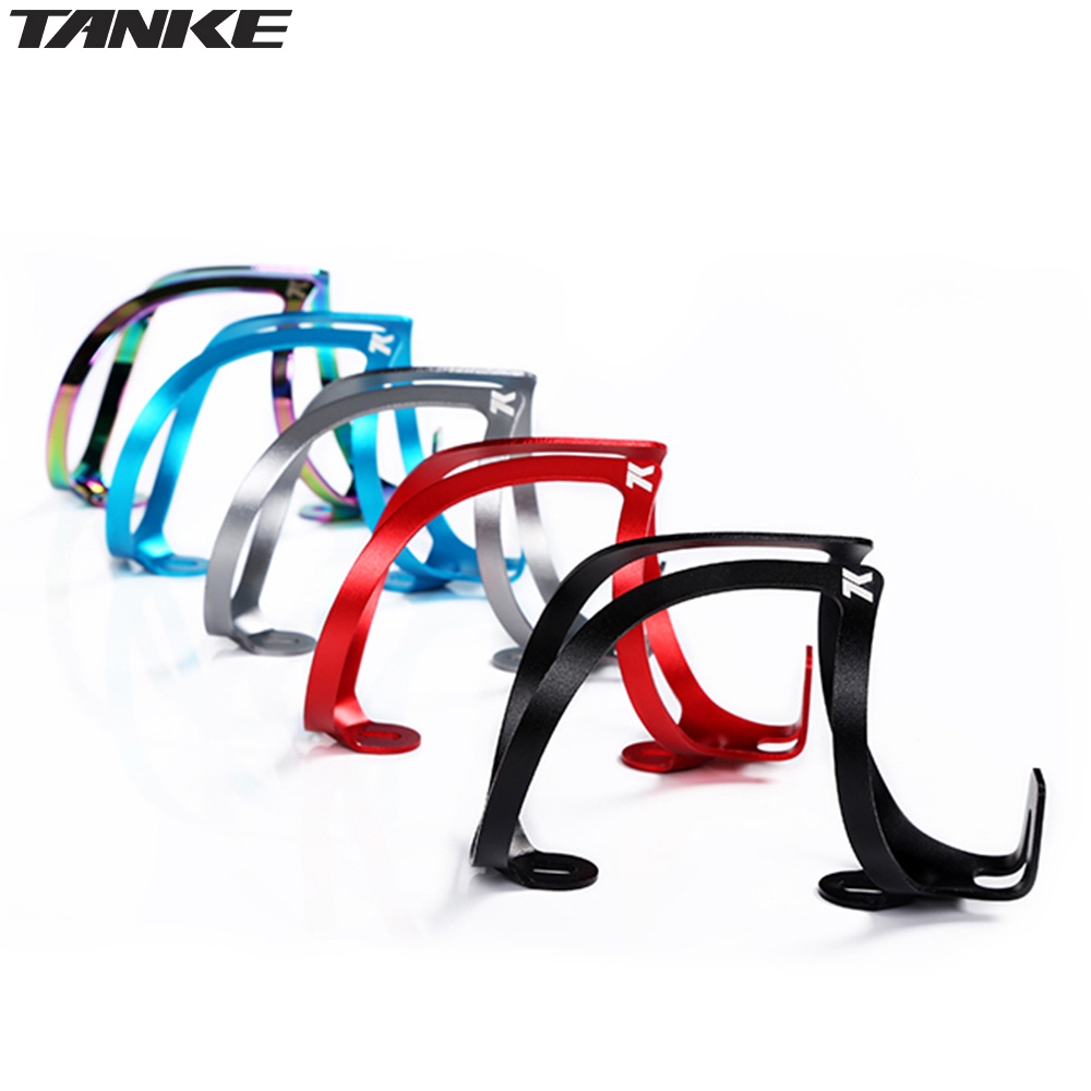 TANKE bike Bottle Cage Ultralight Aluminum Alloy Water Holder Cycling Accessories For MTB Road Bicycle plating colorful Metal