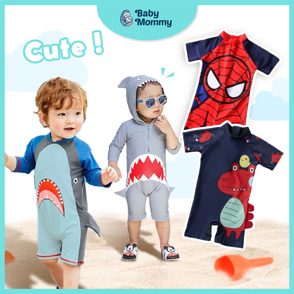 StockNowKids Swimsuit UPF50+ Long Sleeve Short Sleeve Boy Swim suit Children Swimming Suit Baju Renang Budak Lelaki