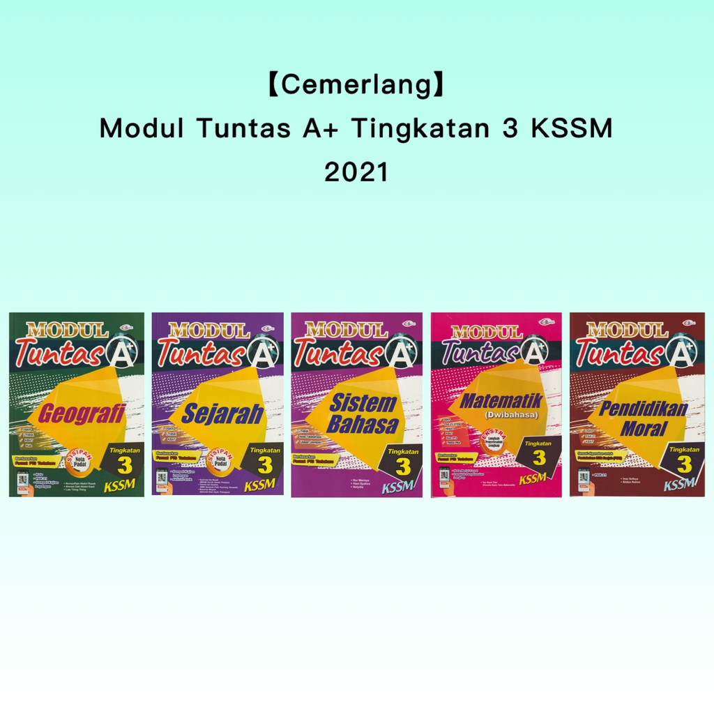 Cemerlang Buku Latihan Modul Tuntas A Tingkatan 3 Kssm 2021 Dwibahasa Shopee Malaysia