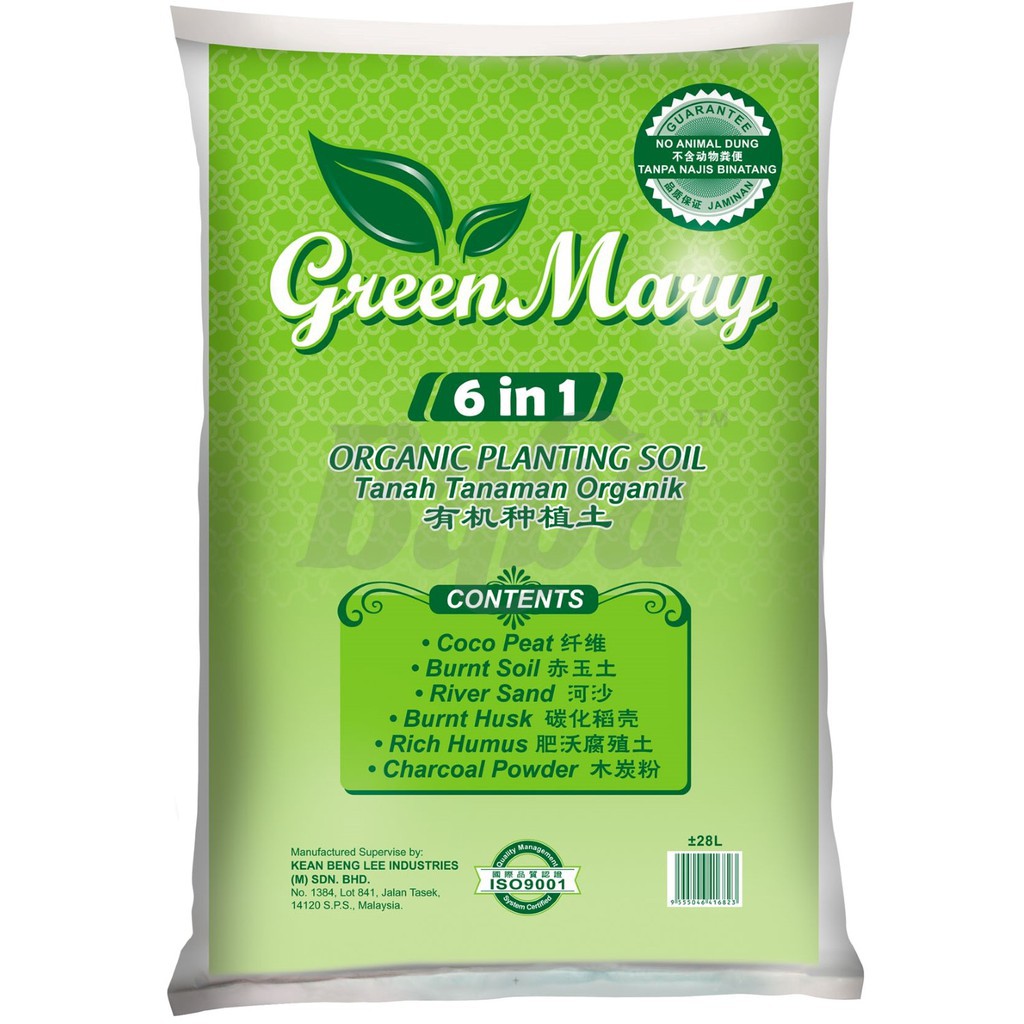 Tanah Organic 6 dalam 1 28L/ Plant Lover 6 in 1 Organic Soil Potting