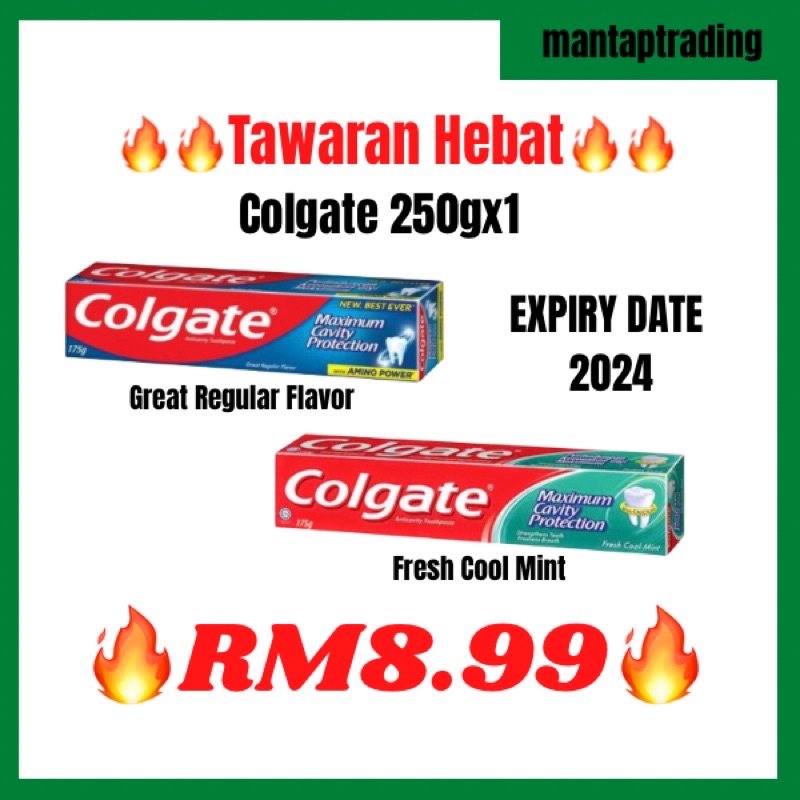 Colgate Toothpaste 250g x 1 (READY STOCK ) | Shopee Malaysia