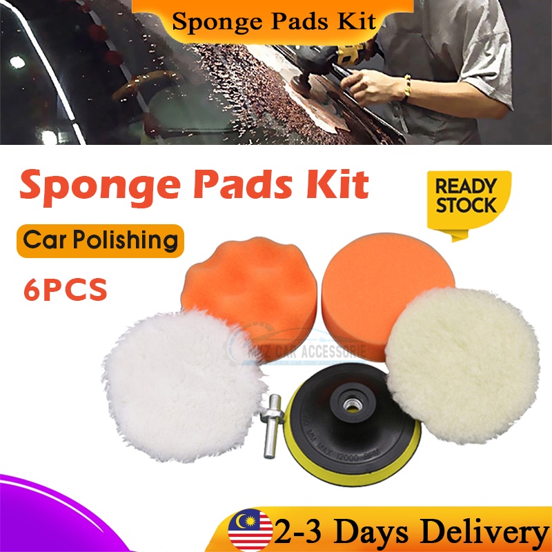 Car Polish Sponge Span Polish Kereta Sponge Polish Machine Car