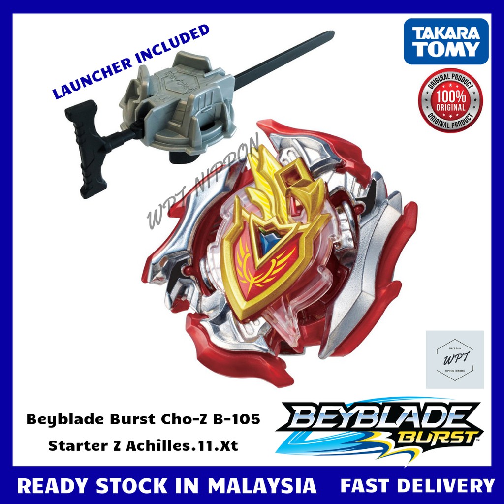 [ Original Takara Tomy ] Beyblade Burst Cho-Z B-105 Starter Z Achilles ...