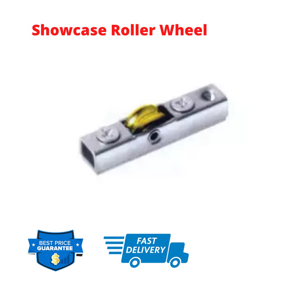 Showcase Roller Wheel Cabinet Glass Door Roller Roda Showcase Display ...