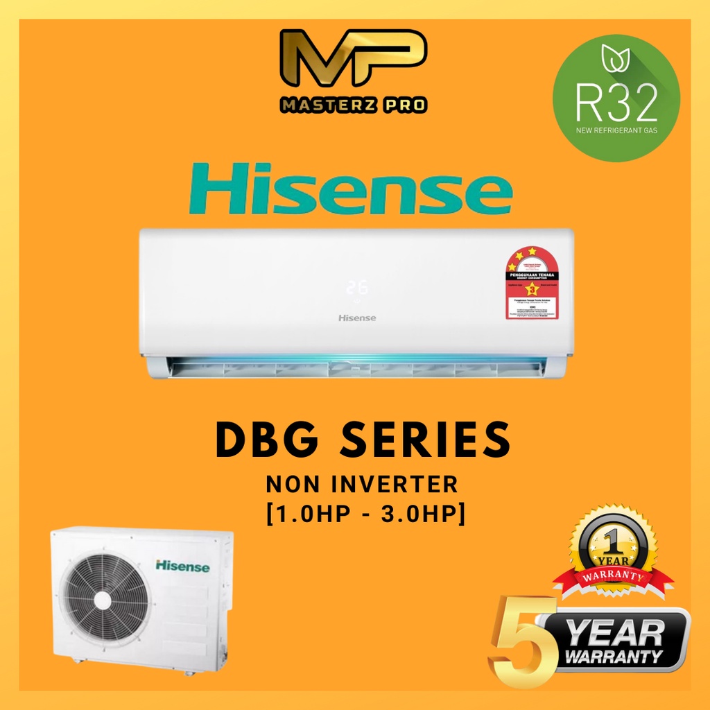 Hisense Db Series R32 Standard Non Inverter Air Conditioner An10dbgan13dbgan20dbgan25dbg 3551