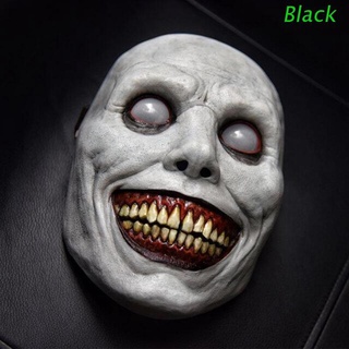 black scary halloween mask terror ghost smiling de