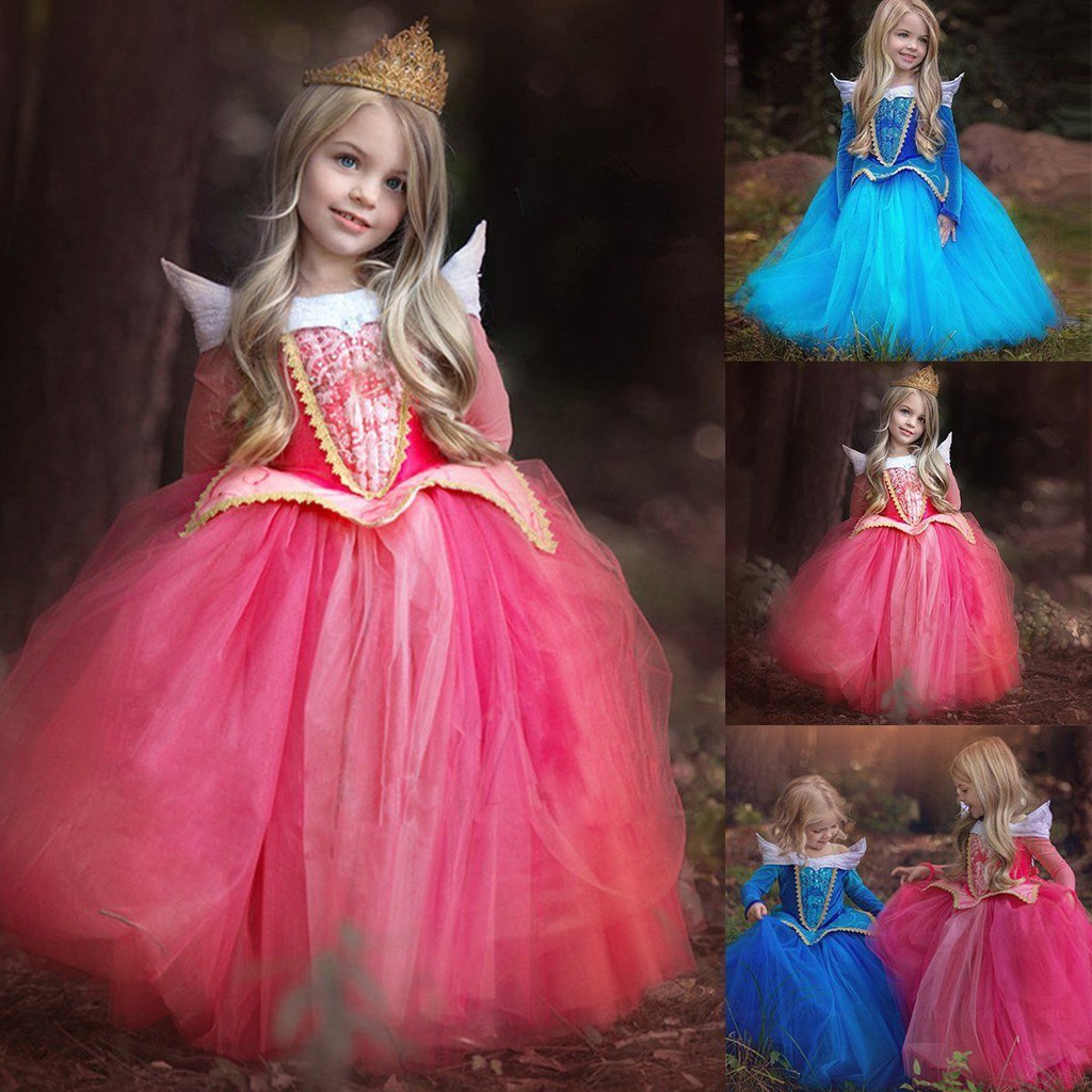 Toddler Kids Girls Disney Princess Dress Costume Cosplay Tutu