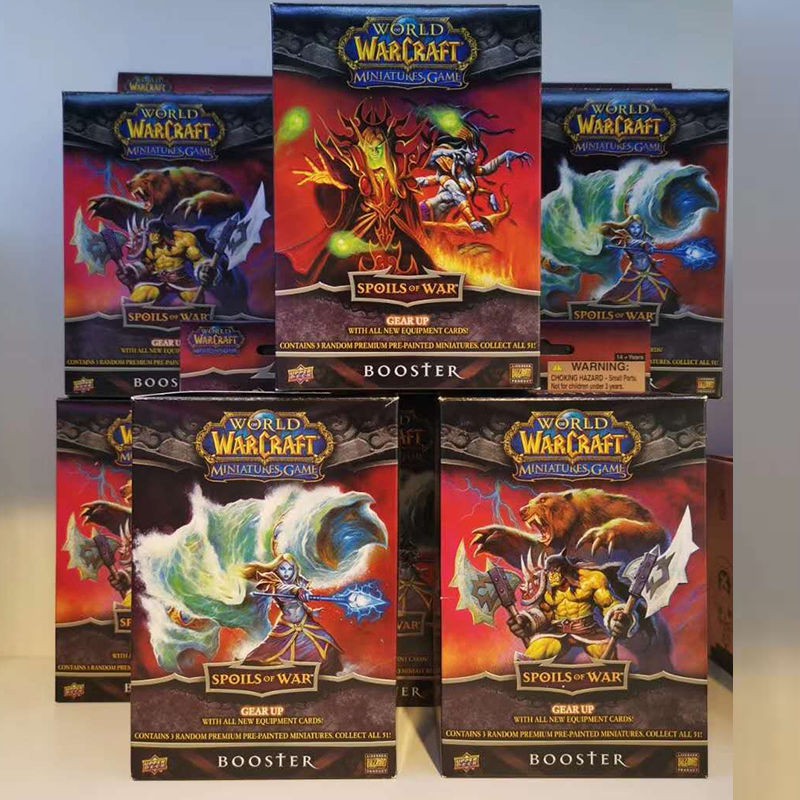 World of Warcraft Miniatures Game Spoils Of War Booster Pack Blind Box New 