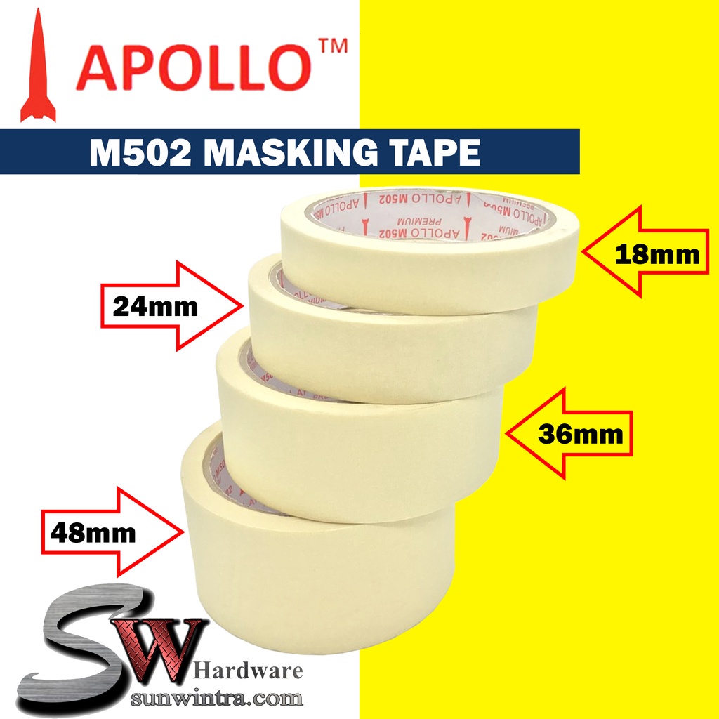 APOLLO 18Yard /16Meter High Temperature Masking Tape M502 / Apollo