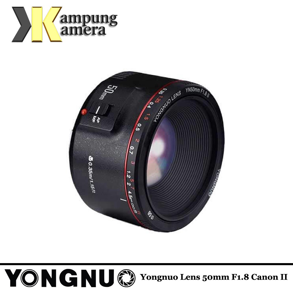 Yongnuo 50mm F1 8 Ii Lens For Canon Shopee Malaysia
