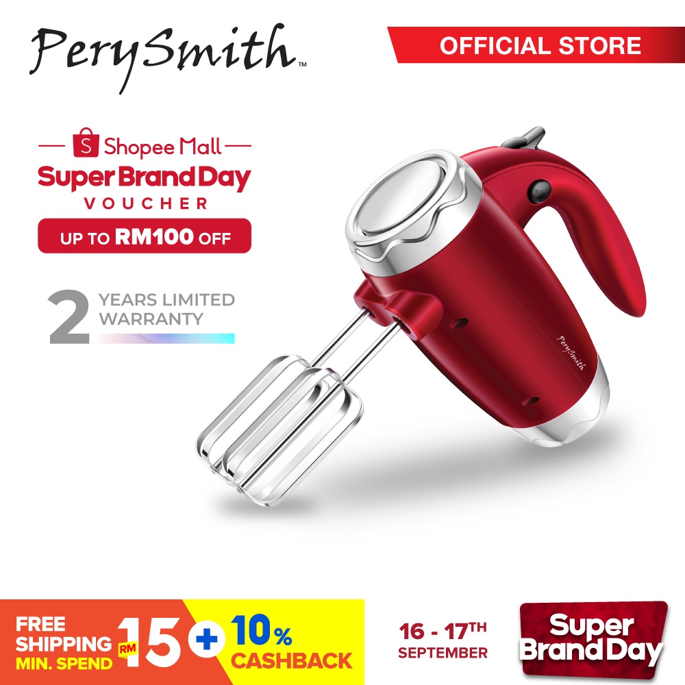 Perysmith Hand Mixer 300w 3 In 1 Easycooking Series Hb300 