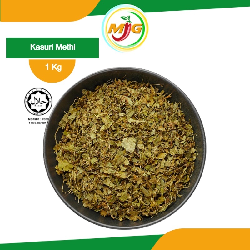 Ez Bizy Dry Fenugreek Leaves Kasuri Methi 1kg Herbs Spices Rempah