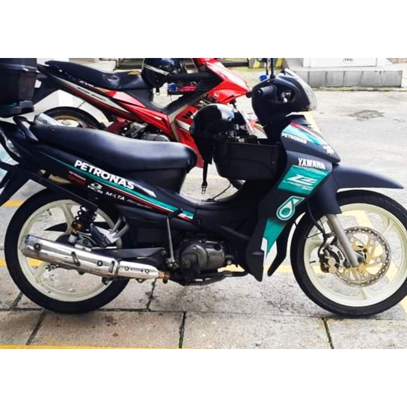 Coverset Lagenda 105 110 110z Dan 110zr Petronas Matt Black Edition Shopee Malaysia