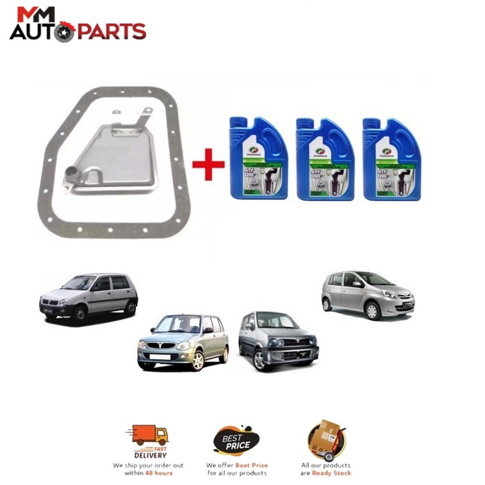 GENUINE PERODUA ATF D III D3 (3LITER)+ AUTO FILTER SET GEARBOX