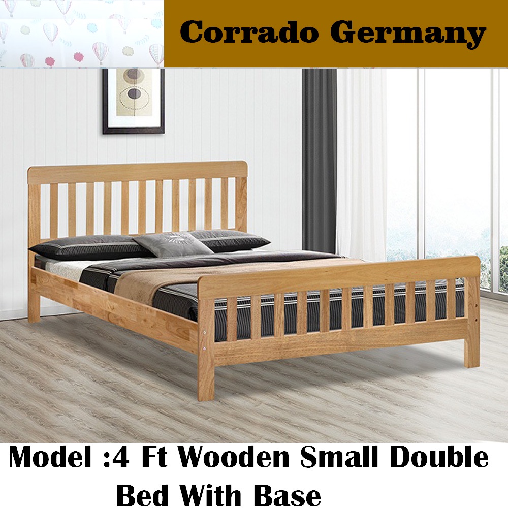 LOUISA DOUBLE SINGLE WOODEN BED B3 4 FT /Double Single Bed Frame /Katil