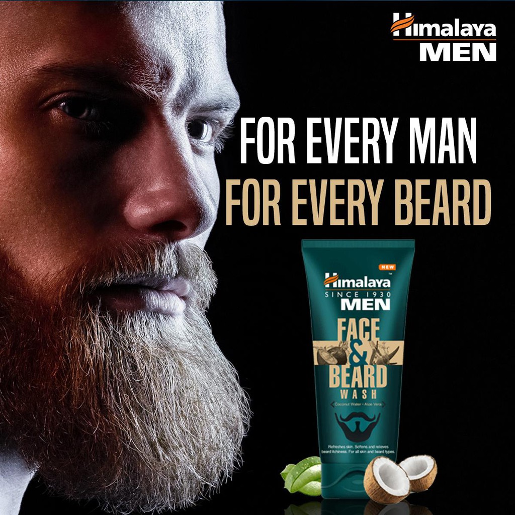 himalaya face beard wash