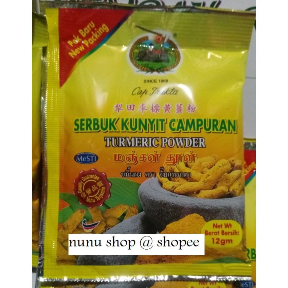 REMPAH RATUS - SERBUK KUNYIT CAP TRAKTA 10g (Pek Kecil) | Shopee Malaysia