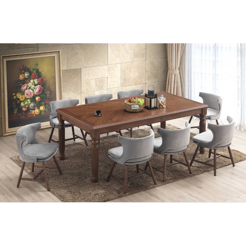 Angelo 8 Seater Dining Set / Set Meja Makan | Shopee Malaysia