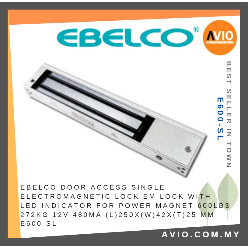 Ebelco Door Access Single Lock EM Lock with LED