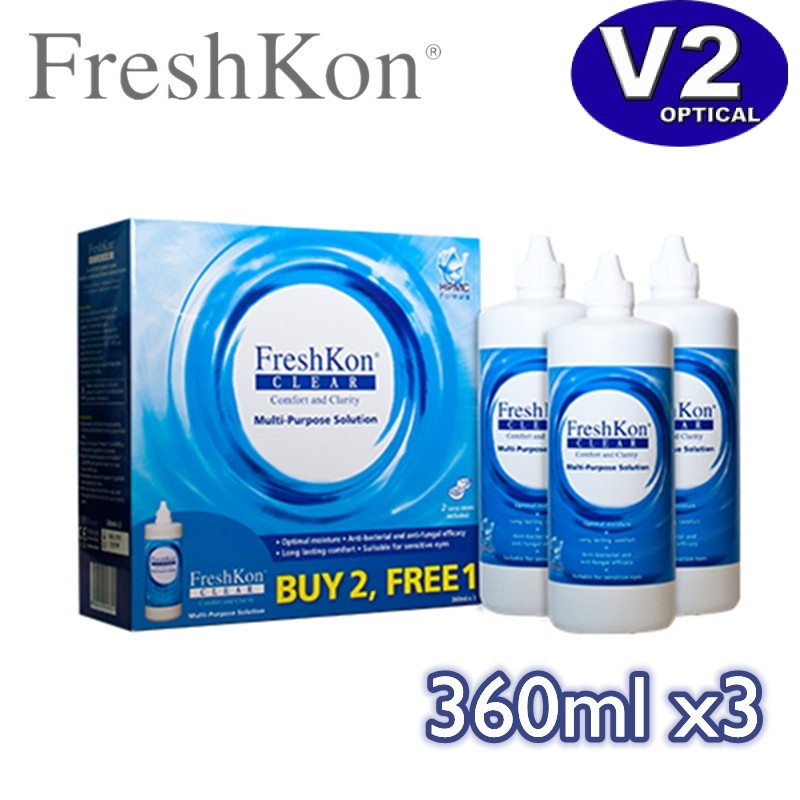 Freshkon Clear Multi Purpose Solution (360ml x 3) Shopee Malaysia