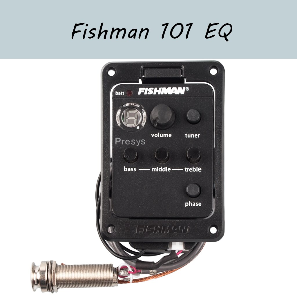 Fishman Presys 101 AERO Guitar Pickup Preamp EQ Tuner Piezo Equalizer