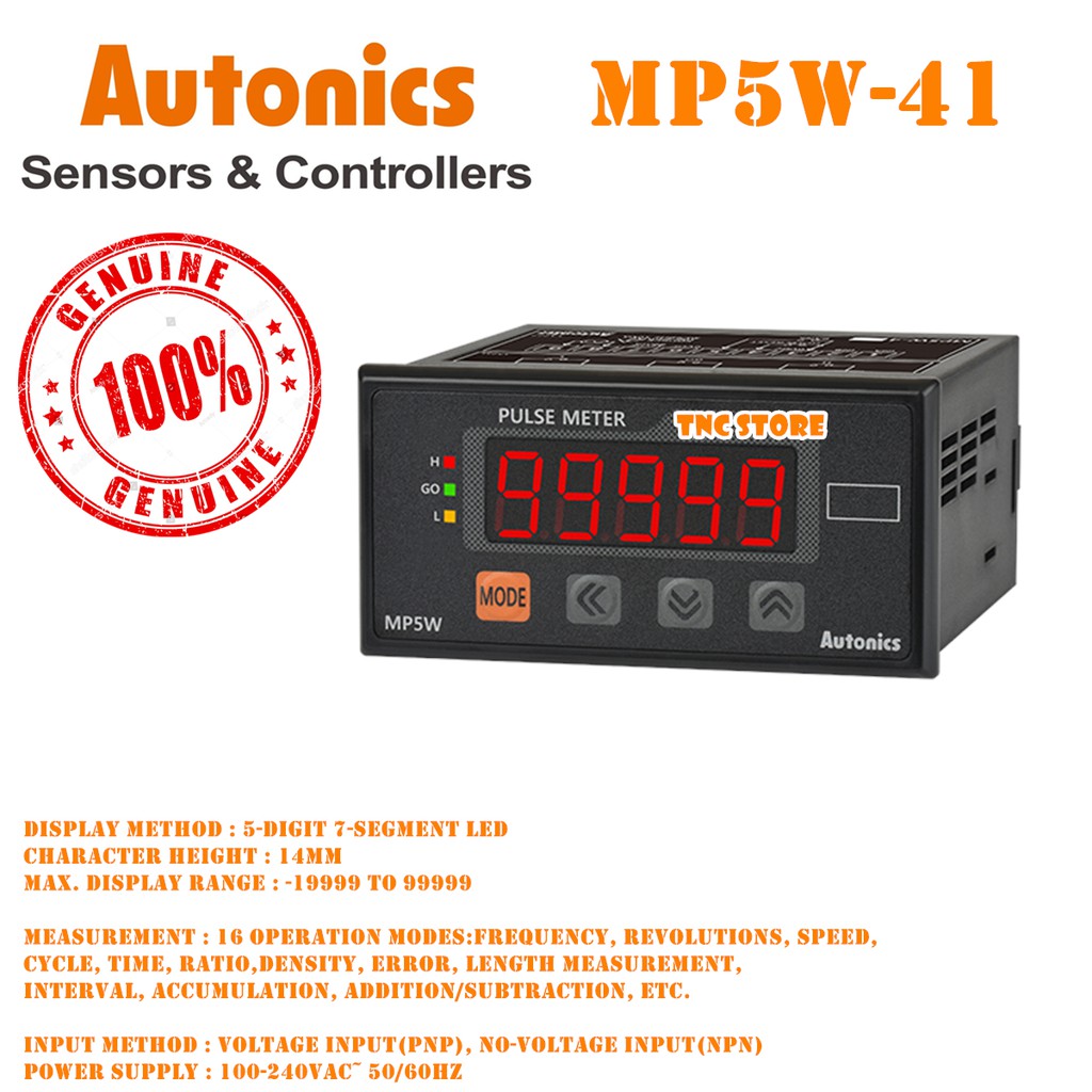 Autonics High Performance Digital Pulse Meter MP5W41 PULSE METER MP5W