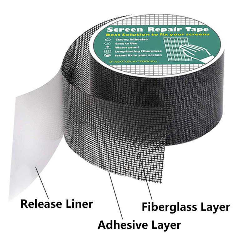 Repair Tape Screen Patch Fiberglass Cloth Mesh Tape Waterproof Repair ...