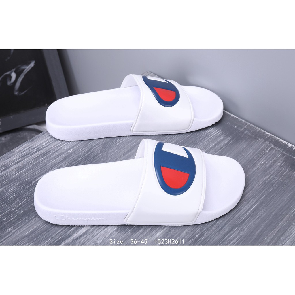 champion flip flops white