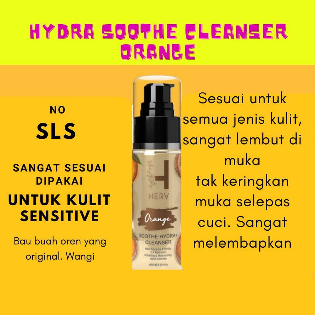 Buy Clearance Sale Herv Soothe Hydra Cleanser 60ml 150ml Seetracker Malaysia