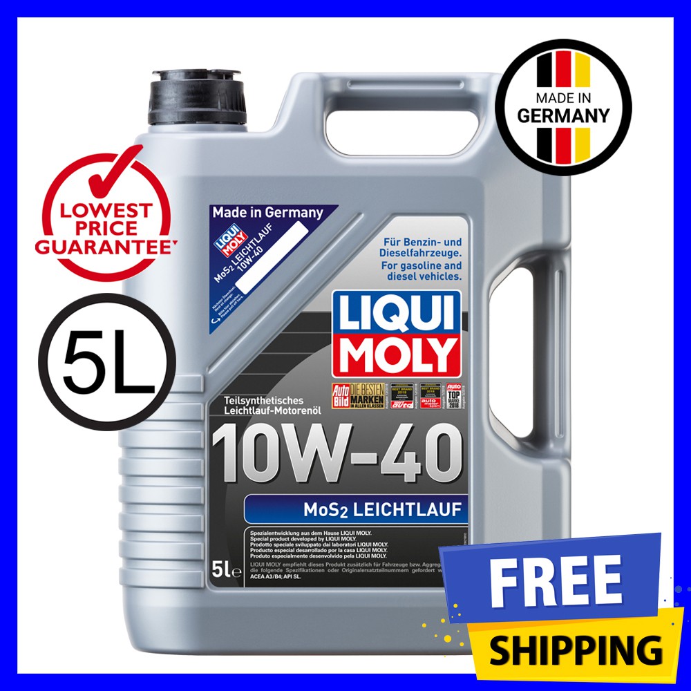 Liqui Moly MoS2 Leichtlauf (5L) 10W40 Semi Synthetic ...