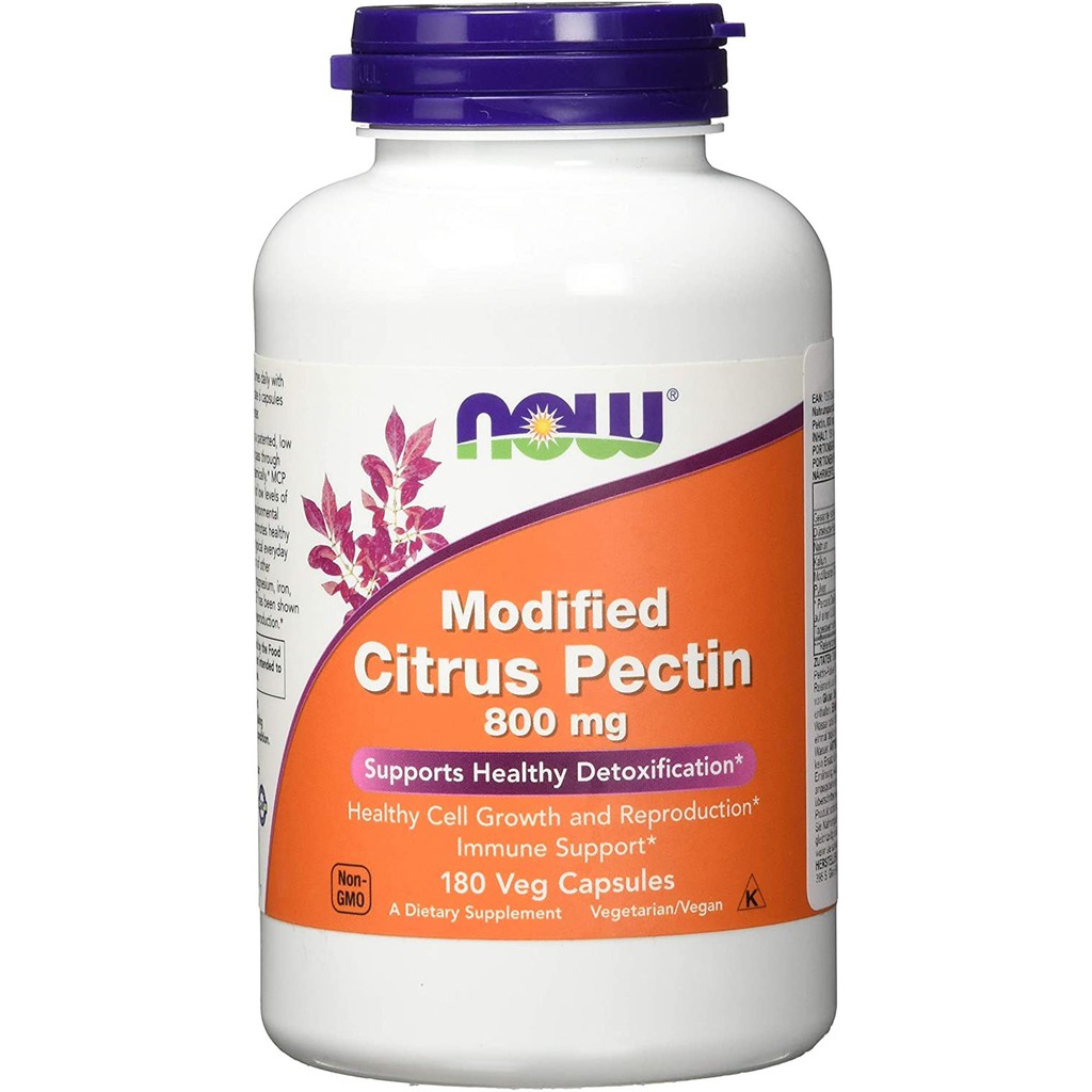 NOW Foods Modified Citrus Pectin 800 mg180 Vegetable Capsules Shopee